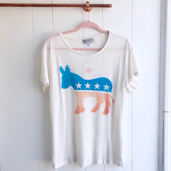Wildfox Tops - NWT Wildfox Democrat Donkey Tee